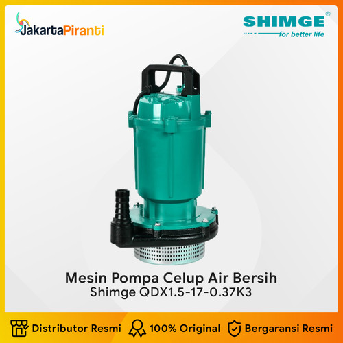 Mesin Pompa Celup Air Bersih Submersible Pump Shimge QDX1.5-17-0.3K3