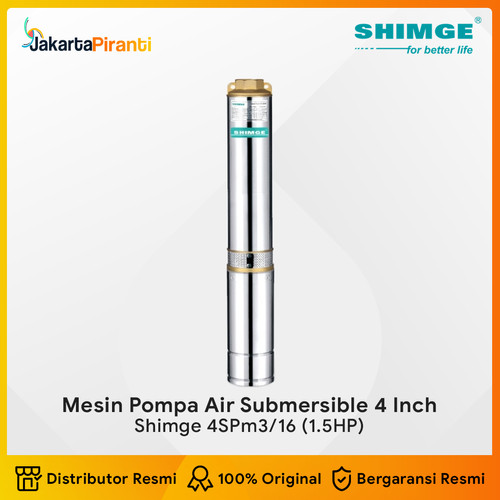 Mesin Pompa Air Submersible Satelit 4 Inch 1.5HP Shimge 4SPm3/16