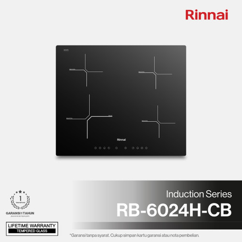 Built-in Induction Hob Kompor Tanam Induksi Rinnai RB-6024H-CB