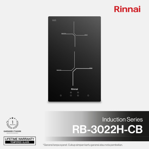 Built-in Induction Hob Kompor Tanam Induksi Rinnai RB-3022H-CB