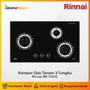 Built-in Gas Hob Kompor Gas Tanam 3 Tungku Rinnai RB-93UG