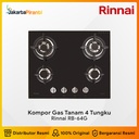 Built-in Gas Hob Kompor Gas Tanam 4 Tungku Rinnai RB-64G