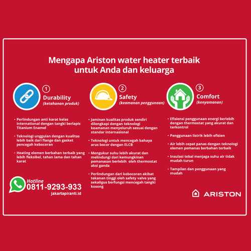 Pemanas Air Solar Water Heater Ariston Kairos Thermo Direct 300 Liter