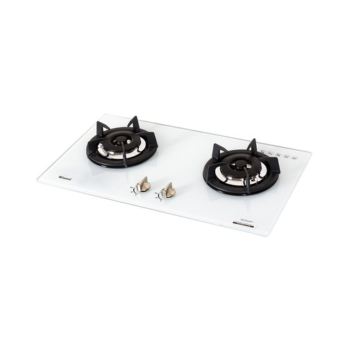 Built-in Gas Hob Kompor Gas Tanam 2 Tungku Rinnai RB-2GH-C (OW)