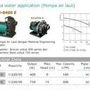 Pompa Air Laut Sea Water Application WILO PU-S750E / WILO PU-S750 E