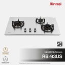 Built-in Gas Hob Kompor Gas Tanam 3 Tungku Rinnai RB-93US