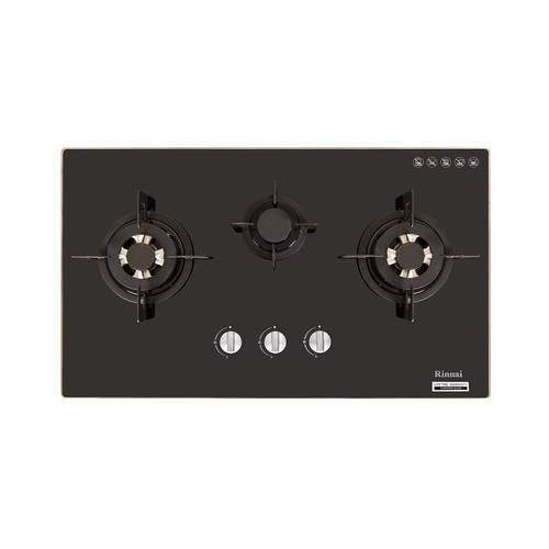 Built-in Gas Hob Kompor Gas Tanam 3 Tungku Rinnai RB-713N (GB)
