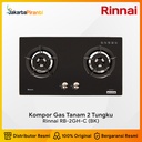 Built-in Gas Hob Kompor Gas Tanam 2 Tungku Rinnai RB-2GH-C (BK)