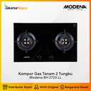 Kompor Gas Tanam Modena BH 2723 LL Gas Hob 70 cm - 2 Tungku