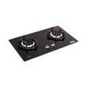 Built-in Gas Hob Kompor Gas Tanam 2 Tungku Rinnai RB-2GH-C (BK)