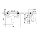 Kran Bath Mixer (Panas/Dingin) Wasser MBT-S1010 Kran Shower Bathub