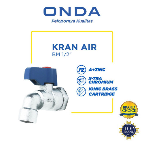 Kran air ONDA BM 1/2 inch . Kran Cebol . Japan quality !! awet