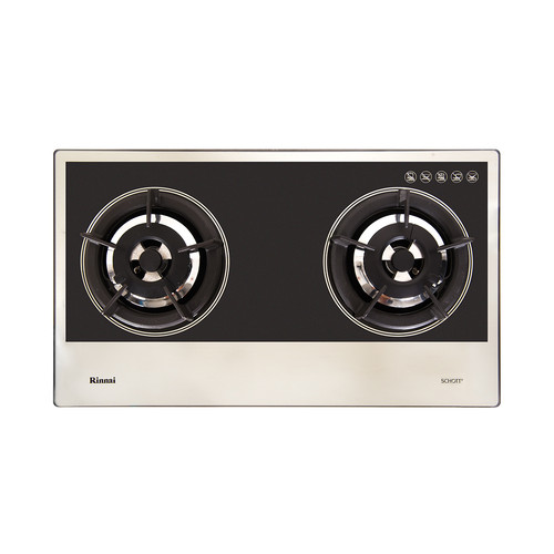 Built-in Gas Hob Kompor Tanam Gas 2 Tungku Rinnai RB-2GH-C (MB)