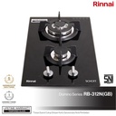 Built-in Gas Hob Kompor Gas Tanam 2 Tungku Rinnai RB-312N (GB)