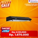 Penghisap Asap Dapur Cooker Hood Modena SX 9512 L Slim Hood 90cm