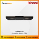 Cooker Hood Rinnai RH-S3059-PBW Slim Hood Penghisap Asap Kompor Dapur