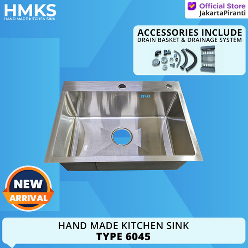 Kitchen Sink Kotak Minimalis 60 cm /Bak Cuci Piring Model Bolzano 6045
