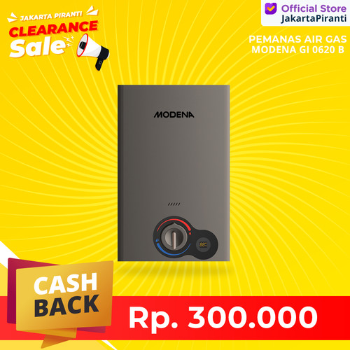 [Clearance Sale] Pemanas Air Gas Water Heater Modena GI 0620 B