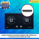 Paket Promo Kompor Gas Rinnai RB-772 RO (G) + Slim Hood Rinnai RH-126B