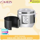 Penanak Nasi Magic Com Rice Cooker 2 Liter KIRIN KRC-390 Silver White