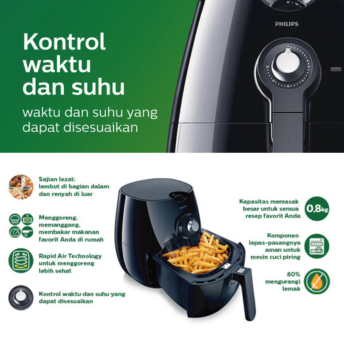 Philips Air Fryer HD9218/50 - Hitam