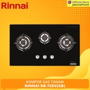 Built-in Gas Hob Kompor Gas Tanam 3 Tungku Rinnai RB-73SV (GB)