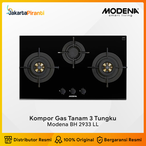Kompor Gas Tanam Modena BH 2933 LL Gas Hob 90 cm - 3 Tungku