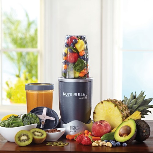 Nutribullet 600W 8 Piece Set Grey Blender Juicer Extractor Jus