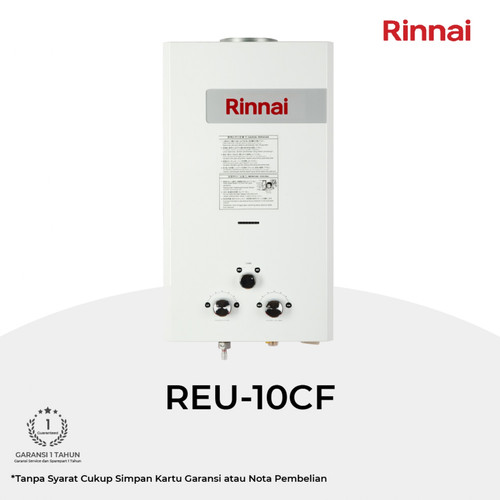 Water Heater Gas Rinnai REU-10CF Pemanas Air Gas Murah Bergaransi