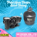 Paket Pompa Kolam Renang DAB Euroswim 100M + Sand Filter V700B