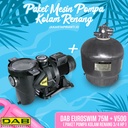 Paket Pompa Kolam Renang DAB Euroswim 75M + Sand Filter DAB V500