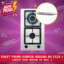 Paket Promo Modena Kompor Gas BH 3324 + Modena Cooker Hood PX 6011 V