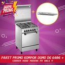 Paket Promo Kompor DOMO DG 6406 + Modena Cooker Hood PX 6011 V