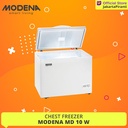 Chest Freezer Modena MD 10 W / WH - Freezer Box 100 liter 1 Pintu