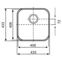 Kitchen Sink TEKA BE 40.40.25 - Tempat Cuci Piring