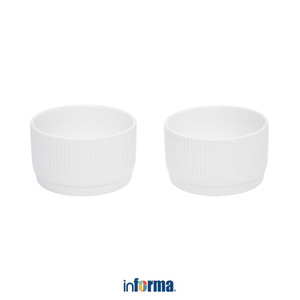 Informa Nayla Set 2 Pcs Mangkuk Ramekin - Putih
