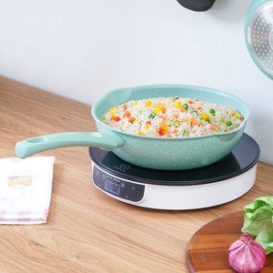 Informa Cooking Color 26 cm Kay Wajan Penggorengan Wok Marble - Hijau