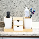 Informa Set 4 Pcs Benca Perlengkapan Kamar Mandi - Hitam