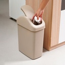 Informa Ukuran M Tempat Sampah Swing Rectangular 11 - Krem Beige