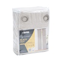 Informa 135X250 cm Set 2 Pcs Gorden Blackout Textured Leaves - Krem