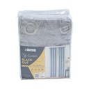 Informa 135X250 cm Set 2 Pcs Gorden Blackout Yw-05D - Abu-Abu