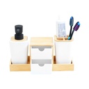 Informa Set 4 Pcs Benca Perlengkapan Kamar Mandi - Hitam