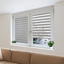 Informa 90X160 cm Day-Night Roller Blind B14 - Abu-Abu