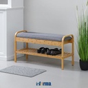 Informa 200X200 cm Set 5 Pcs Seprai Super King Bamboo - Biru Slate