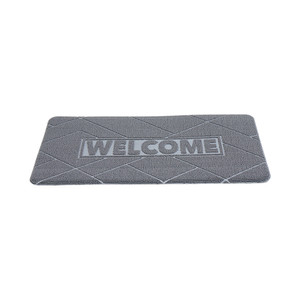 Informa 46X76 cm Keset Kamar Mandi Pvc Foam Welcome - Abu-Abu