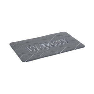 Informa 46X76 cm Keset Kamar Mandi Pvc Foam Welcome - Abu-Abu
