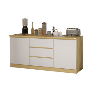 Informa 1.8 Mtr Ivy Ii Kitchen Set - Putih / Cokelat Oak