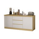 Informa 1.8 Mtr Ivy Ii Kitchen Set - Putih / Cokelat Oak