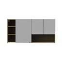 Informa 120 cm Ivy Ii Kabinet Dinding Dapur - Putih / Cokelat Oak