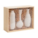 Informa 34.5x28.5x12.5 Cm Set 3 Pcs Vas - Putih